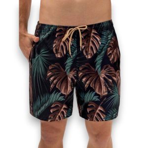 Traje De Baño Tipo Short Estampado Hombre Hawai 52204
