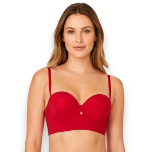 Bra Strapless Espalda Ancha Con Realce Colombiano Haby 11404