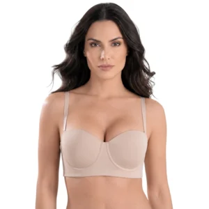 Bra Strapless Realce Espalda Ancha Regular Y Plus Haby 12052