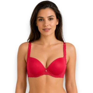 Bra Realce Push Up Encaje En Espalda Ancha Haby 12352
