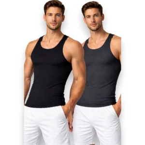 Camiseta Paquete 2 Piezas De Algodón Hombre Rinbros 2001