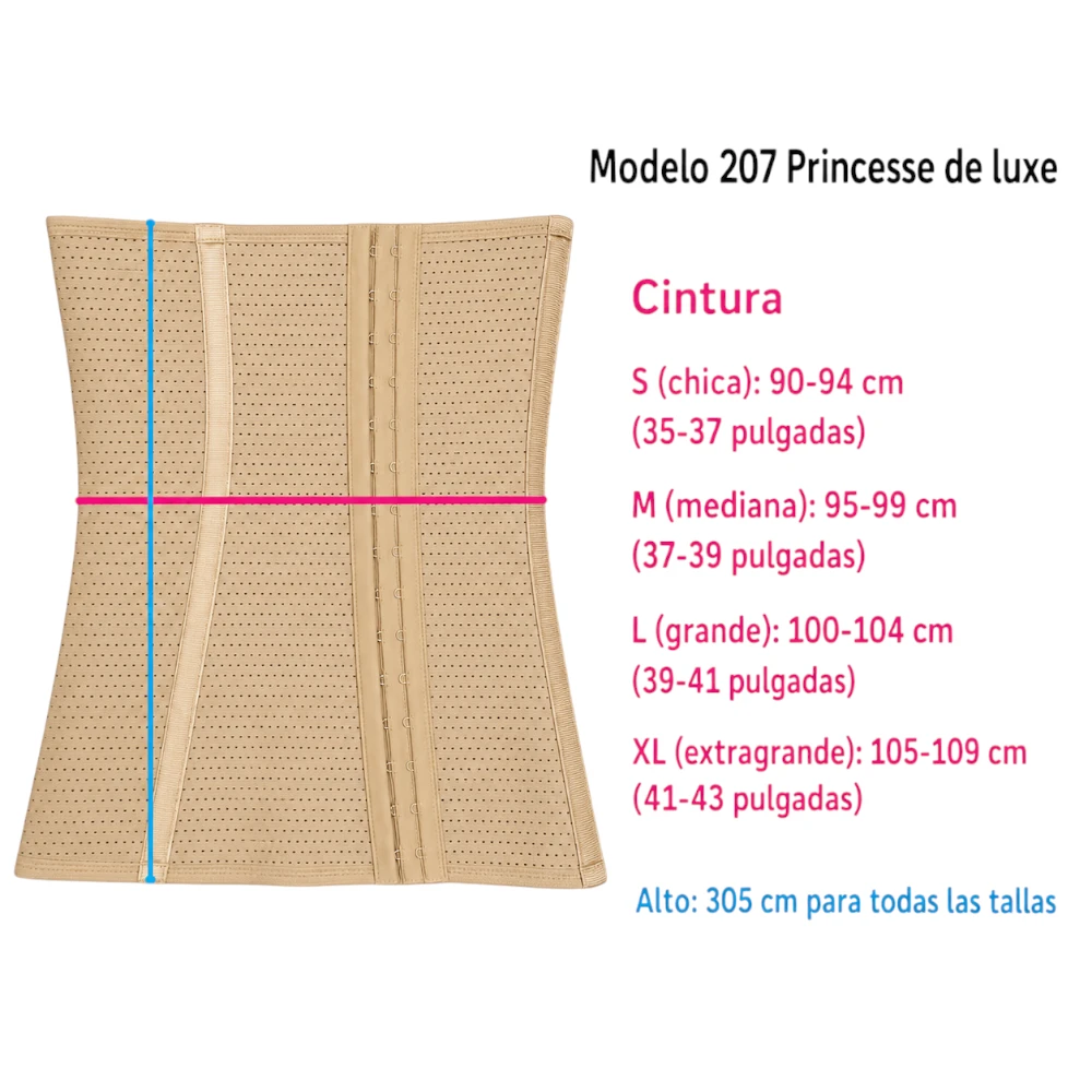 Faja Cinturilla De Broches Postparto Princesse Luxe 207 - Image 3