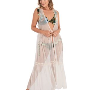 Pareo Kimono Largo Salida Playa 32136 Haby Mujer