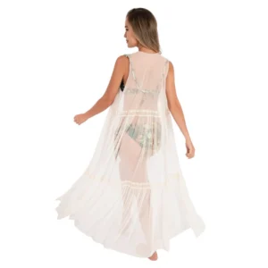 Alternative view of Pareo Kimono Largo Salida Playa Mujer Haby 32136