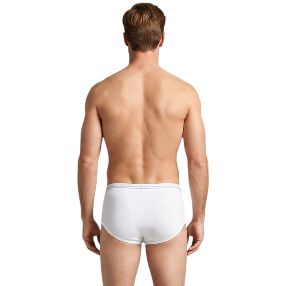 Trusa Algodón Bragueta Hombre Caballero Pack 3 Rinbros 3219 - Image 2