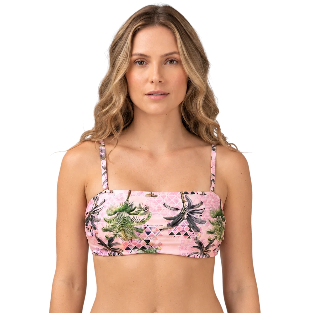 Top Strapless Ajustable Con Nudo Trasero Traje De Baño Haby 32252 - Image 2