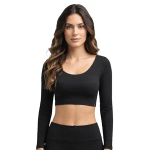 Crop Top De Baño Traje Manga Larga Colombiano Haby 32264