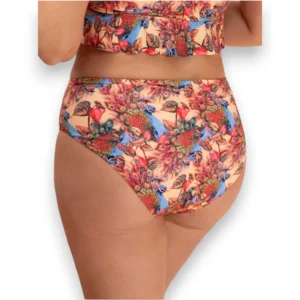Alternative view of Panty Bikini Talle Medio Estampado Pavo Real Traje De Baño Haby 32283