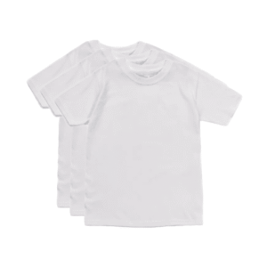 Playera Interior Niño Cuello Redondo Algodón 3pzas 3428  Rinbros