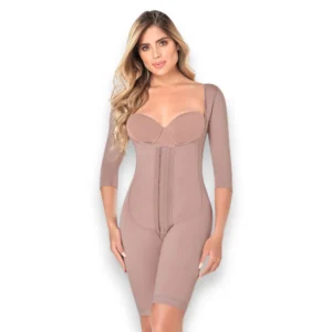 Faja Body Ligero Mangas Pierna Larga Broches Ann Chery 5185