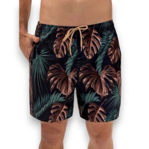 Traje De Baño Tipo Short Estampado Hombre Hawai 52204