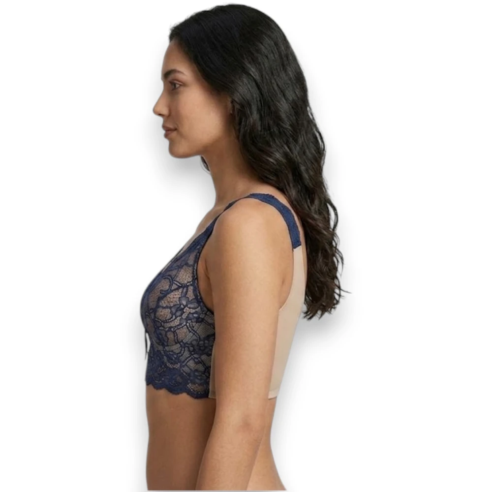 Bra Top Espalda Ancha Semi Reforzado Con Encaje Princesse de luxe 701 - Image 2