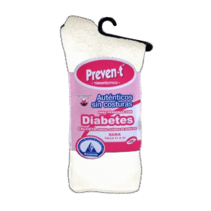Calcetín 3/4 Dama Pie Diabético Afelpado Prevent Mujer