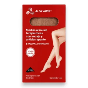 Alternative view of Media Con Banda de Silicón Mediana Compresión Prevaris